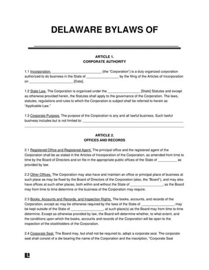 How do I start a corporation in Delaware?