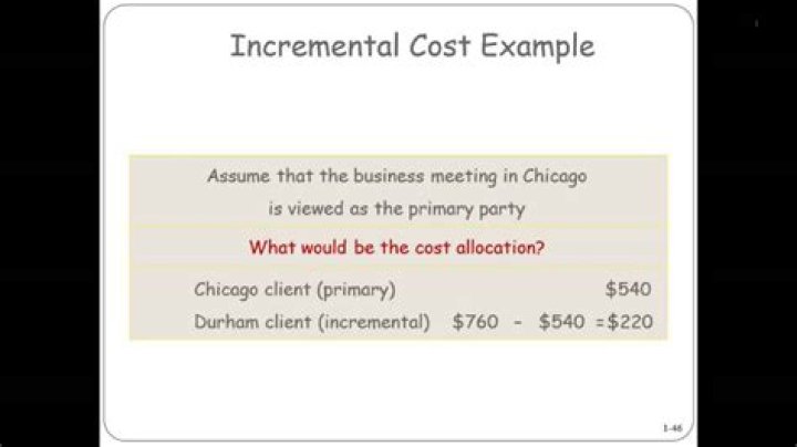 How do you calculate incremental cost?