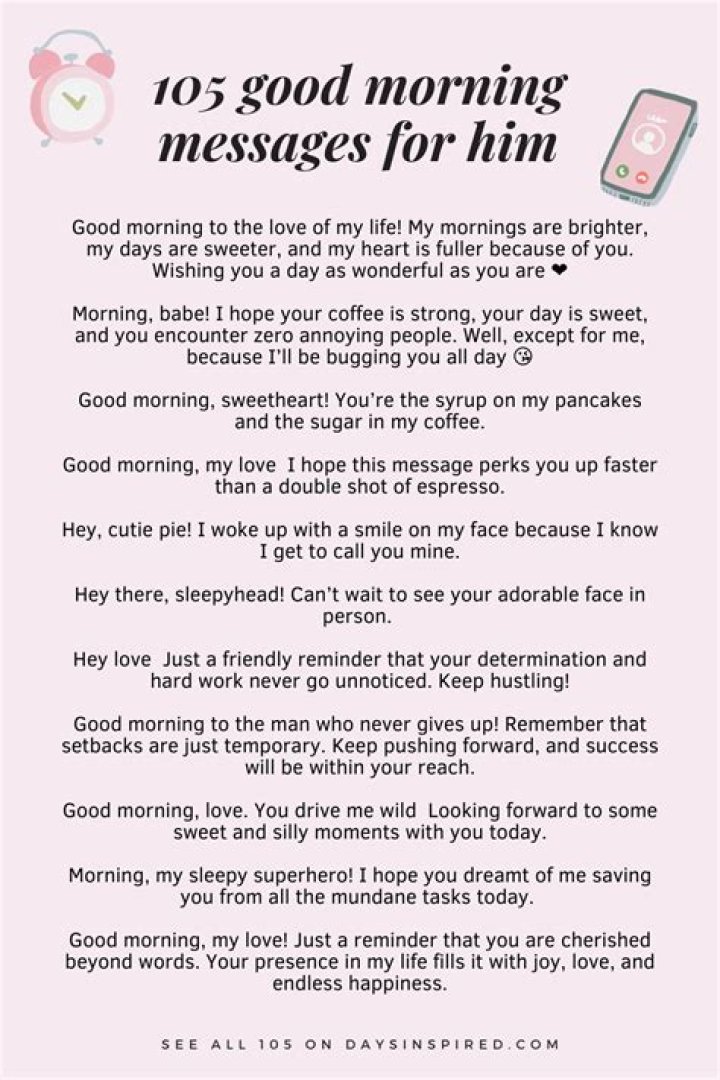 How do you respond to a good morning message?