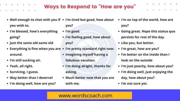 How do you respond when someone asks to confirm something?