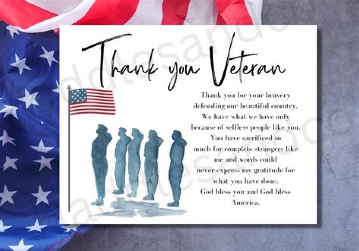 How do you thank someone for military service?