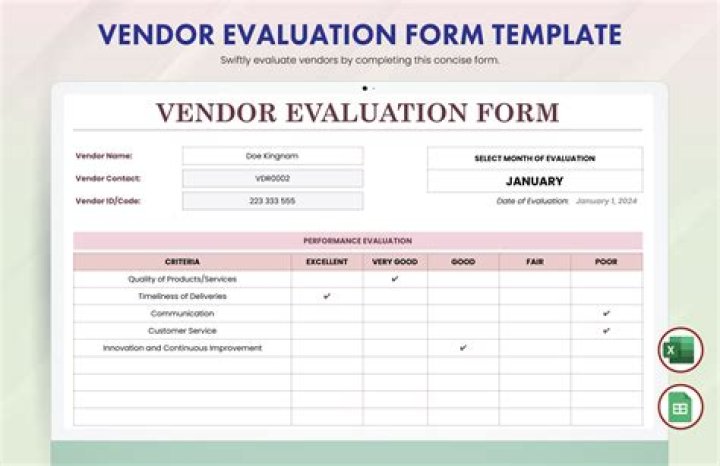 What form do I need from a vendor?